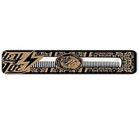 HEY JOE! Premium Aluminium Comb AC04 | Professional Aluminium Comb for Haircuts on Sideburns, Neck and Upper Hair Areas - Size 175 x 27 x 2 mm