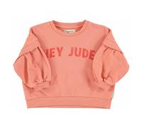 Hey Jude organic cotton ruffled sweatshirt Coral 18 months
