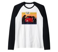hey look the menu mountains forest camping wilderness bear Raglan Baseball Tee