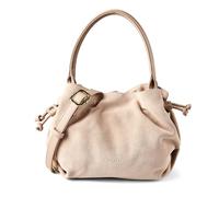 Hey Marly Cool Companion Suede Handbag Genuine Leather 28 cm gray