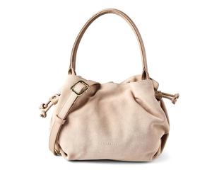 Hey Marly Cool Companion Suede Handbag Genuine Leather 28 cm gray