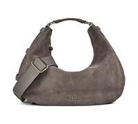 Hey Marly Lifetime Sister Suede Shoulder Bag M Genuine Leather 35.5 cm gray