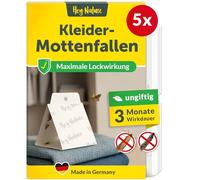 Hey Nature Clothes Moth Traps, 5 Pack, Insecticide-Free