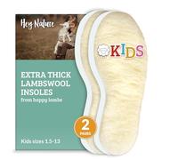 Hey Nature Lambswool Insoles, 2 Pairs, Warm Winter Shoe Insert, for Kids