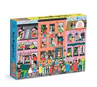 Hey Neighbors 1000 Piece Family Puzzle | Illustrated Street by Lindsey Balbierz, Family, Community, Challenging, Recycled Paper, No Dust, Finished Size 27" x 20"