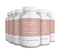 Hey Nutrition Ashwagandha Complex 9000mg Supplement - High Strength KSM-66 - Boosts Mood & Energy - Reduces Stress & Anxiety - UK Manufactured - All Natural, Non-GMO - 6 Pack - 360 Vegan Capsules