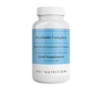 Hey Nutrition Probiotic Complex Supplement - 20 Billion CFU - Suitable for Vegetarians & Vegans - Supports Gut & Skin Health, Improves Immune Response - UK Manufactured - 60 Vegan Capsules