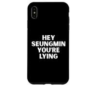 Hey Seungmin You're Lying Kpop Stay Hyunnie Funny Quote Case for iPhone XS Max