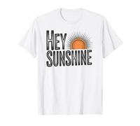 Hey Sunshine Retro Sun Vintage Aesthetic Graphic T-Shirt