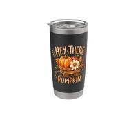 Hey There Pumpkin Cozy Autumn Thanksgiving Vintage Fall Stainless Steel Insulated Tumbler