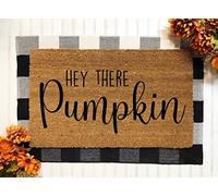 Hey There Pumpkin Door Mat Fall Decor Fall Door Mat Door Mat Pumpkin Doormat Hello Pumpkin Fall Welcome Mat Fall Porch Decor Fall Machine Washable Shoe Mat Porch Decor 23.6x15.7 Inch