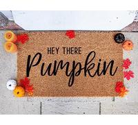 Hey There Pumpkin Seasonal Welcome Doormat Autumn Mat Fall Decor Home Decor Housewarming Gift Halloween Funny Door Mat Housewarming Gift Indoor Outdoor Doormat Non-Slip Front Door Mats 50x80cm