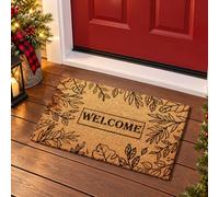 Hey There Pumpkin Welcome Mat, Natural Coir Fall Door Mat with Non-Slip Base, Hello Pumpkin Entrance Rug for Autumn Thanksgiving, Indoor Outdoor Front Door Decor (#20,60 * 90cm)