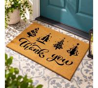 Hey There Pumpkin Welcome Mat, Natural Coir Fall Door Mat with Non-Slip Base, Hello Pumpkin Entrance Rug for Autumn Thanksgiving, Indoor Outdoor Front Door Decor (#13,50 * 80cm)