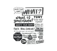 Hey What's Your Name Tony Ezekiel Notebook: - 110 Pages, In Lines, 6 x 9 Inches