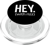 Hey With Rizz Viral Trending Social Media Meme 2025 Funny PopSockets PopGrip for MagSafe