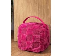 Heya Home Check It Boucle Doorstop Cream