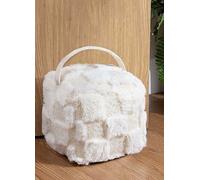 Heya Home Check It Boucle Doorstop Cream