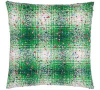 Heya Home Connie Check Cushion Cover,Green/Lilac,45 x 45cm