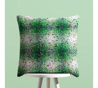 Heya Home Connie Check Jacquard Feather Rich Filled Cushion