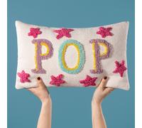 Heya Home Pop Tufted 100% Cotton Canvas Cushion | Size: 30 cm x 50 cm Heya Home Multicolor 30 cm x 50 cm