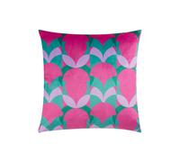 Heya Home Raeya Polyester Filled Cushion,Peach/Pine,45 x 45cm