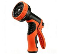 Heyakso Garden Hose Nozzle with 10 Spray Patterns - High Pressure Water Sprayer for Car Washing, Pet Bathing & Lawn Care with Lock Feature & Comfort Grip - Fits All 3/4" Standard Hoses Thread