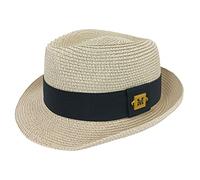 HEYANN Fedora Trilby Hat Panama Summer Beach Hat Straw Sun Hats for Women Men Fedora Straw Sun Hat Classic Fashion Beach Hat for Summer Hat Holiday (Beige-M)