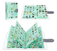 HEYANN Pin Badge Display Book, Enamel Pin Display Pages Store 350+ Pins, Felt Brooch Collection Storage Holder with 8 Pages, Portable Pin Organizer for Collectors (green)