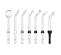 HEYAXA Water Flosser & Ultrasonic Electric Toothbrush Combo 2411WF, Water Flosser Replacement Tips, 7 Pcs, Black