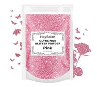 HeyBalon Premium Glitter Shaker, 150g/5.29oz Pink Extra Fine Glitter, Metallic Powder for for Resin & Epoxy Crafts | Craft Supplies for Tumblers, Festival, Hair, Face, Body, 0.2MM (Pink)