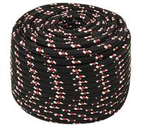 heybb Boat Rope Black 14 mm 25 m Polypropylene,Floating Rope Anchor Mooring Rope Boat Rope Marine Rope Dock Lines Kayak Canoe Tow Throw Line