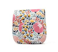 HEYBB Camera Bag Flower PU Leather Instant Camera Accessories Shoulder Bag Protective Case Protective Case Bag Gift Fit For Fujifilm Fit For Mini 9 8 Camera bag (Color : B)