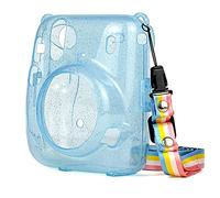 HEYBB Camera Bag Portable Transparent Camera Bag Protective Cover Protective Cover With Shoulder Strap Anti-impact Fit For Fuji Instax Mini 11 Camera bag (Color : Blu)