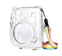 HEYBB Camera Bag Portable Transparent Camera Bag Protective Cover Protective Cover With Shoulder Strap Anti-impact Fit For Fuji Instax Mini 11 Camera bag (Color : Transparent)