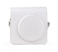 HEYBB Camera Bag Retro PU Leather Shoulder Strap Bag Portable Protective Bag Fit For FUJIFILM Fit For SQUARE SQ1 Camera bag (Color : Chalk White)