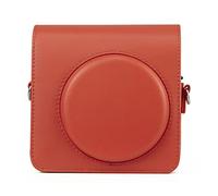 HEYBB Camera Bag Retro PU Leather Shoulder Strap Bag Portable Protective Bag Fit For FUJIFILM Fit For SQUARE SQ1 Camera bag (Color : Terracotta Orange)