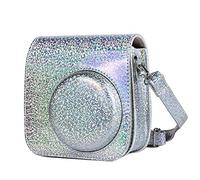 HEYBB Camera Cover Holographic Flash Laser Shoulder Strap Bag Cover Cover Cover Fit For Fujifilm Mini 9 Mini 8 Instant Film Camera bag (Color : Silver)