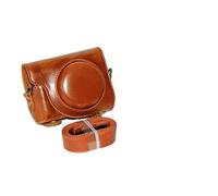 HEYBB Camera Protective Cover With Strap PU Leather Camera Bag Protective Cover Fit For Canon Fit For Powershot G9 X G9X G9 X Mark II G9X2 Camera bag (Color : Bruin)