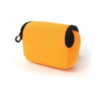 HEYBB Camera Soft Case Cover For Mini POV Action Camera X3000 AS15 AS20 AS30 AS50 AS100 AS200 AS300 X1000 X1000V X3000R AZ1 Fit For Sony Camera bag (Color : Oranje)