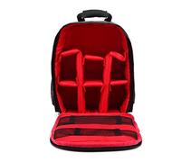 HEYBB Digital SLR Camera Bag Outdoor Small Camera Video Backpack Waterproof Multifunctional Breathable Camera Bag Camera bag (Color : Rosso)