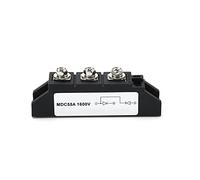 HEYBB Diode Rectifier Module MDC 25A 55A 1600VDC Single Phase Power Semiconductor Relays For AC-DC Motor Control Ballast (Size : MDC55A 1600V)