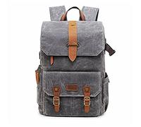 HEYBB Photography Retro Waterproof Batik Rucksack With USB Port Suitable For 15.6-inch Laptop Men's SLR Digital Camera Camera Bag Carrying Case Fit For Canon Fit For Nikon Camera bag (Color : G)