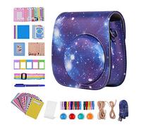HEYBB Portable Camera Bag Bag Bag PU Leather Belt Shoulder Strap Fit For Fujifilm Fit For Fuji Mini 11 Camera bag (Color : Starry Sky)