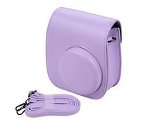 HEYBB Portable Camera Bag Bag Bag PU Leather Belt Shoulder Strap Fit For Fujifilm Fit For Fuji Mini 11 Camera bag (Color : Purple)