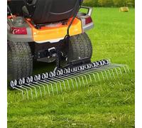 heybb Scarifier for Ride-on Mower 109 cm,Lawn Aerator for Ride-on Mower Weeder Tractor, Lawn Grass Rake Dethatcher for Outdoor Backyard, Metal Gardening Tool