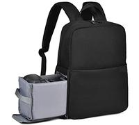 HEYBB SLR Camera Backpack Professional Wear-resistant Large Bag Camera Lens Notebook Outdoor Travel Bag Fit For Canon Fit For Nikon Fit For Sony Camera bag (Color : L4 Black S)