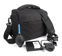 HEYBB SLR Camera Bag Fashion Polyester Shoulder Bag Fit For Canon Camera Bag Lens Bag Bag Waterproof Photography Camera Bag Fit For Nikon Fit For Sony Camera bag (Color : Black)