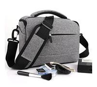 HEYBB SLR Camera Bag Fashion Polyester Shoulder Bag Fit For Canon Camera Bag Lens Bag Bag Waterproof Photography Camera Bag Fit For Nikon Fit For Sony Camera bag (Color : Seize If Grey)