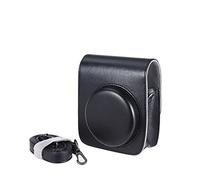 HEYBB Vintage PU Camera Bag Camera Protective Case Bag Protective Case With Camera Strap Fit For Fujifilm Fit For Instax Mini 90 Fit For Instant Film Camera bag (Color : Black)